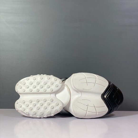 Balmain Unicorn Black And White Leather Sneakers - Picture 3 of 9